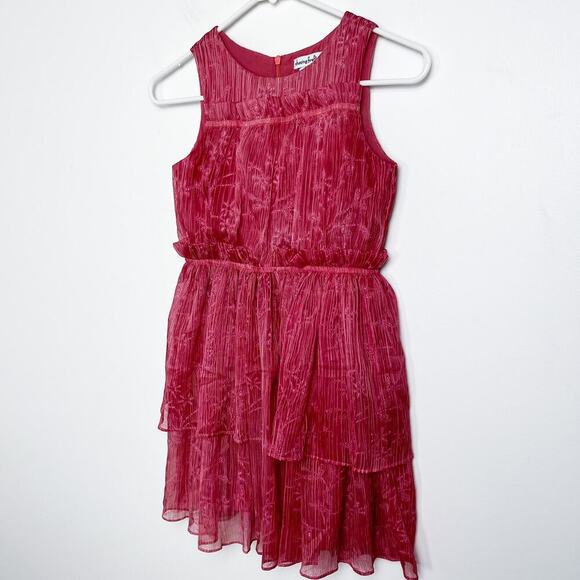 Chasing Fireflies Rose Crinkle Dress Girls 8 Party Holiday Fairy - Picture 4 of 13